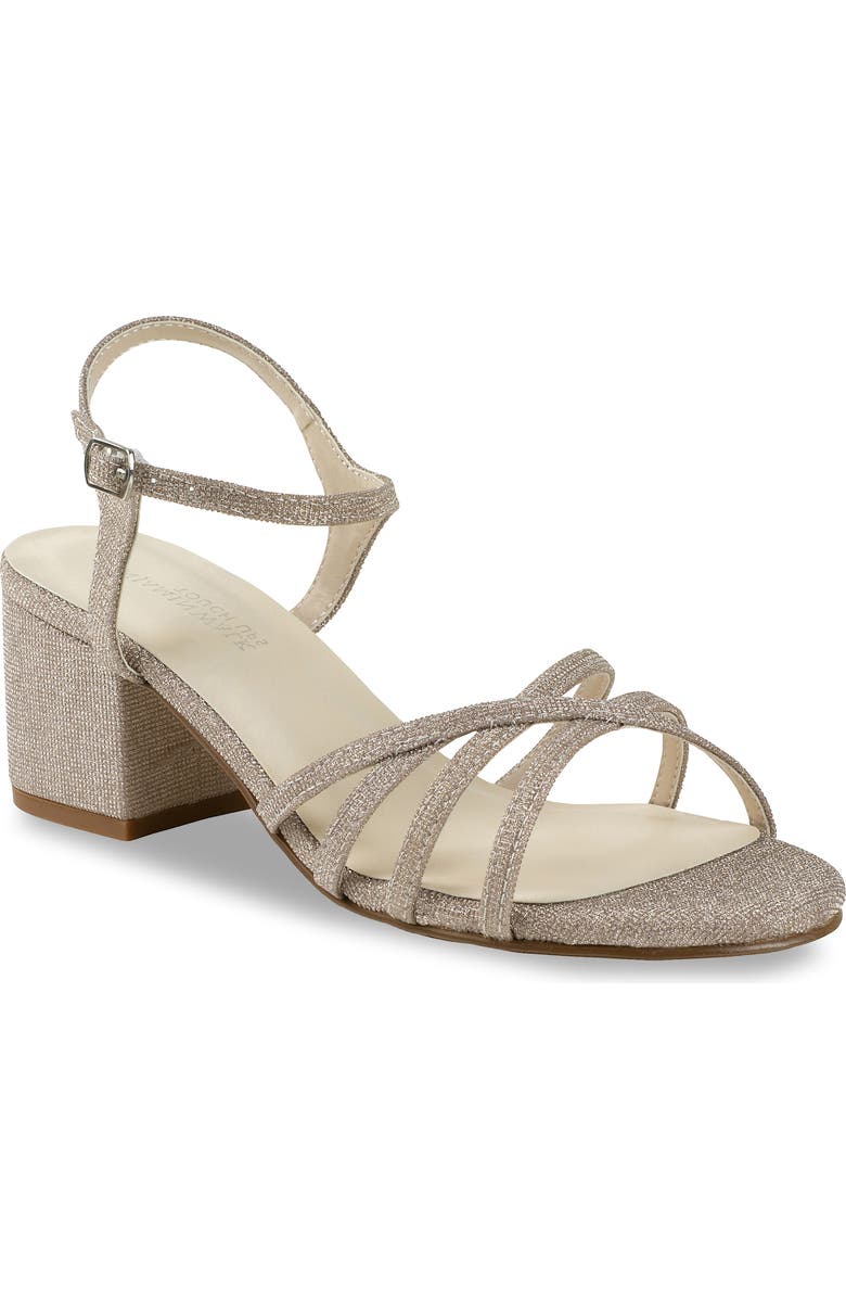 Touch Ups Delilah Ankle Strap Sandal, Main, color, Champagne