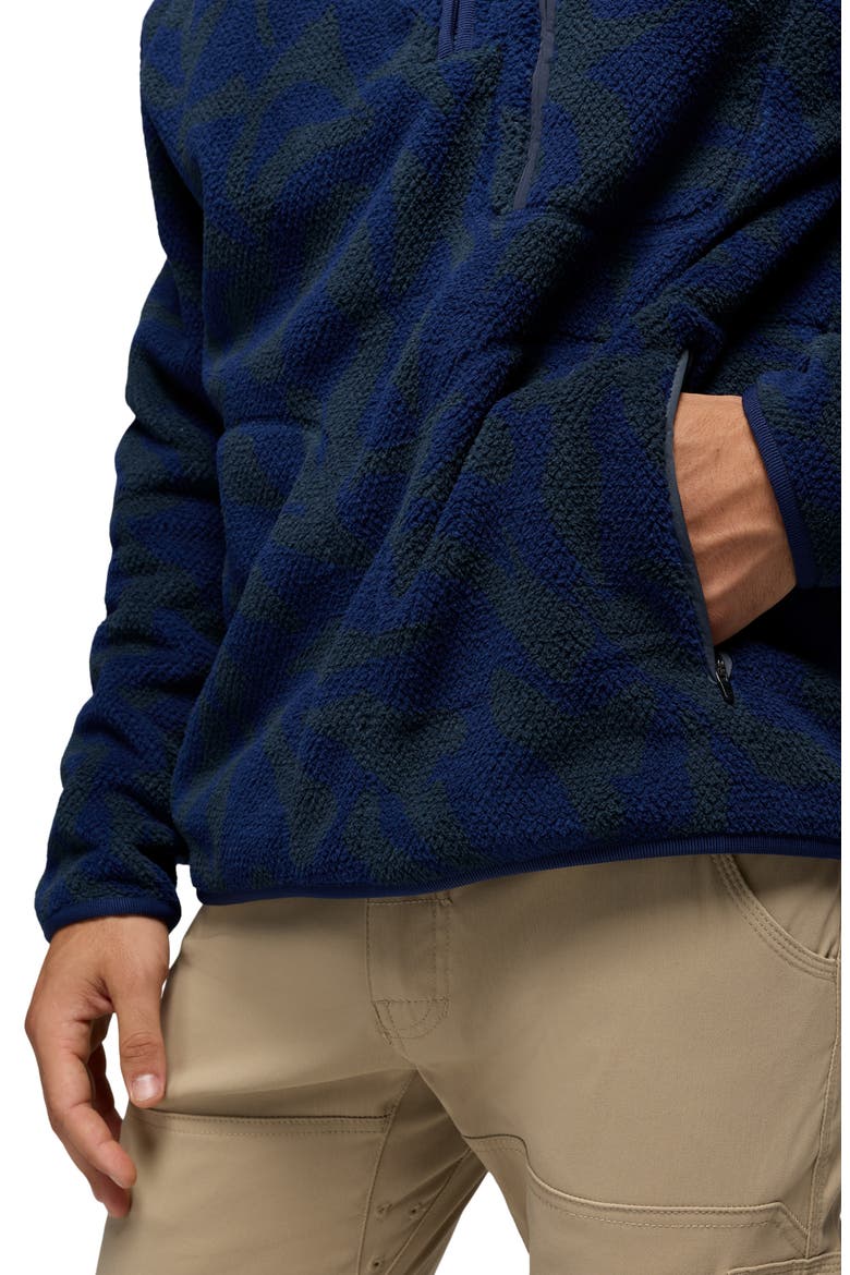 Tuff Fluff Fleece Half Zip Pullover, Alternate, color, CAPULET BLUE FREESTYLE