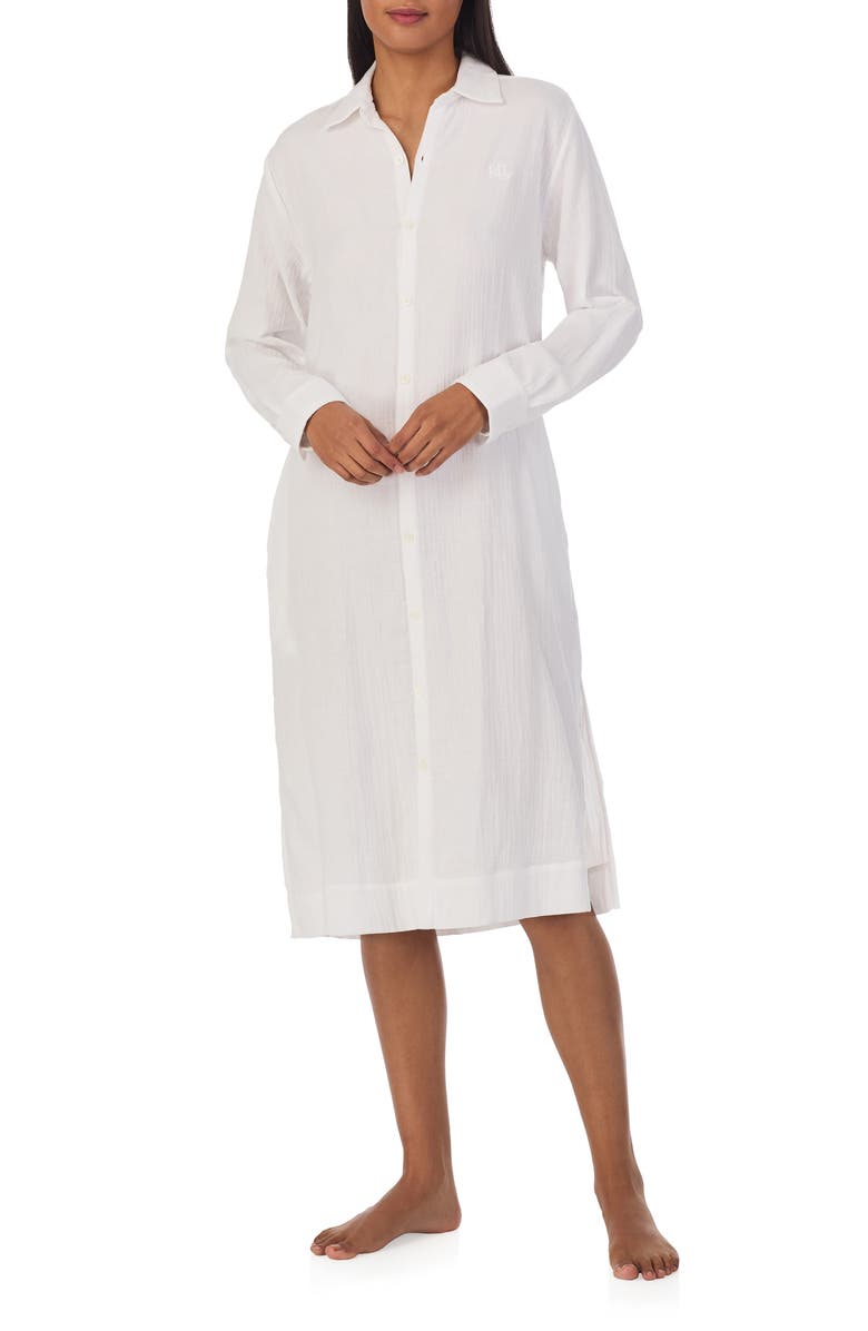 Lauren Ralph Lauren Knit Nightshirt, Main, color, 
