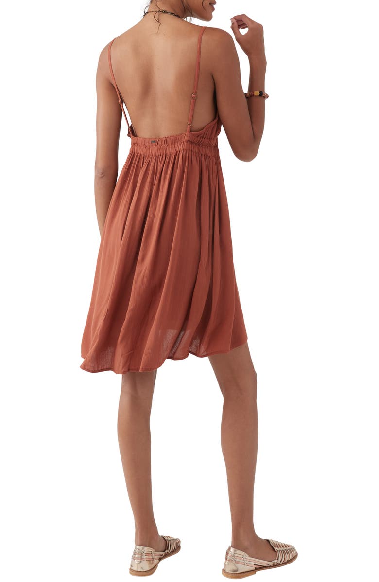 O'Neill Kenzie V-Neck Minidress, Alternate, color,