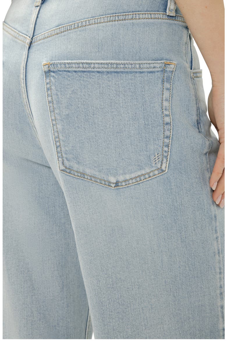 Be Easy Raw Hem Crop Wide Leg Jeans, Alternate, color, MALAGA