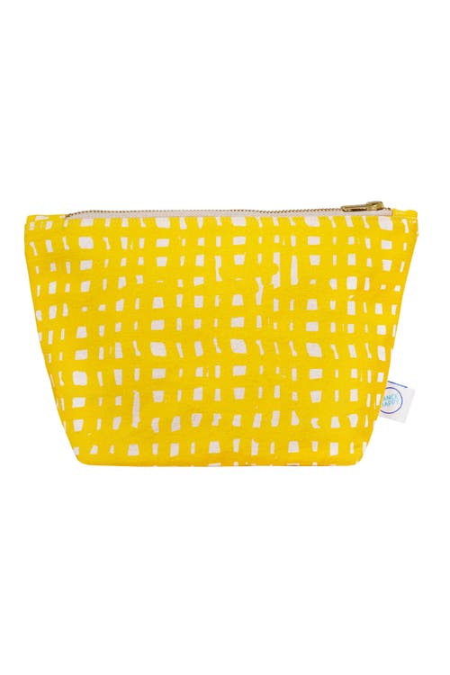 Dance Happy Ivy Cosmetic Bag In Sunshine Yellow