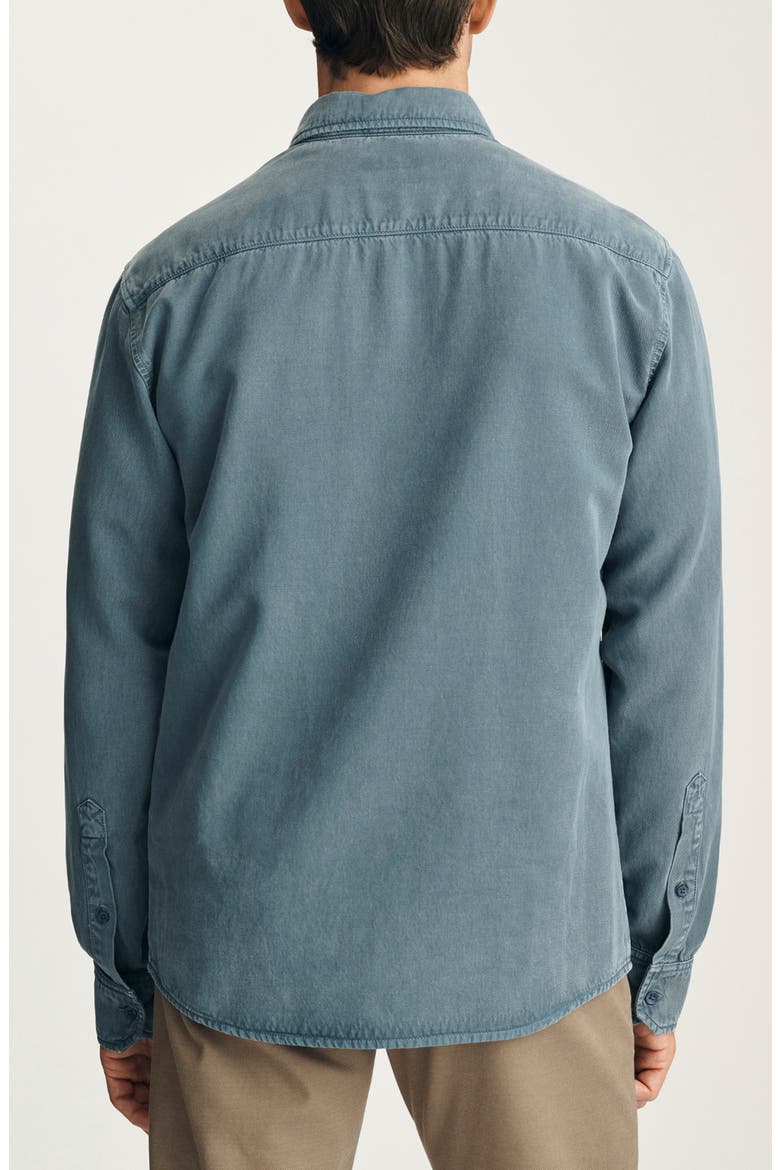 Tencel Blend Button-Up Shirt, Alternate, color, BLUE MIRAGE