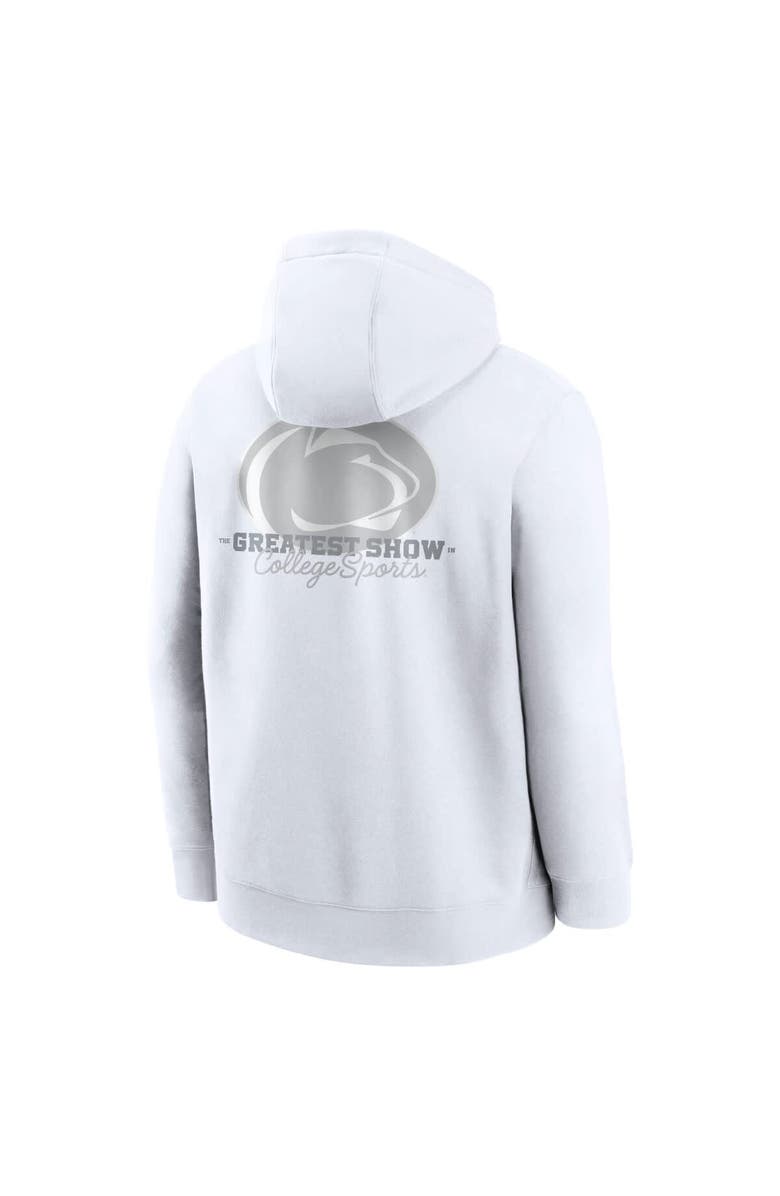 Nike Men's Nike White Penn State Nittany Lions 2025 White Out Club Fleece Pullover Hoodie, Alternate, color, 
