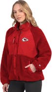 STARTER Women's Starter Red Kansas City Chiefs On the Ball Sherpa Jacket