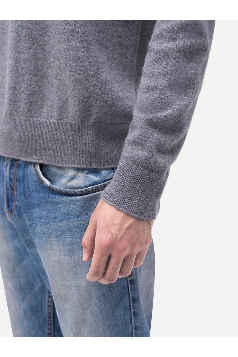 Timeless Crewneck Cashmere Sweater, Alternate, color, dim gray