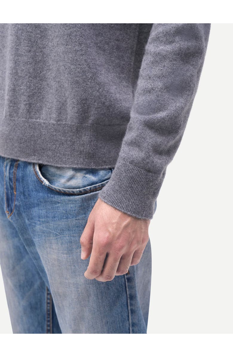 Gobi Cashmere Timeless Crewneck Cashmere Sweater, Alternate, color, Dim Gray