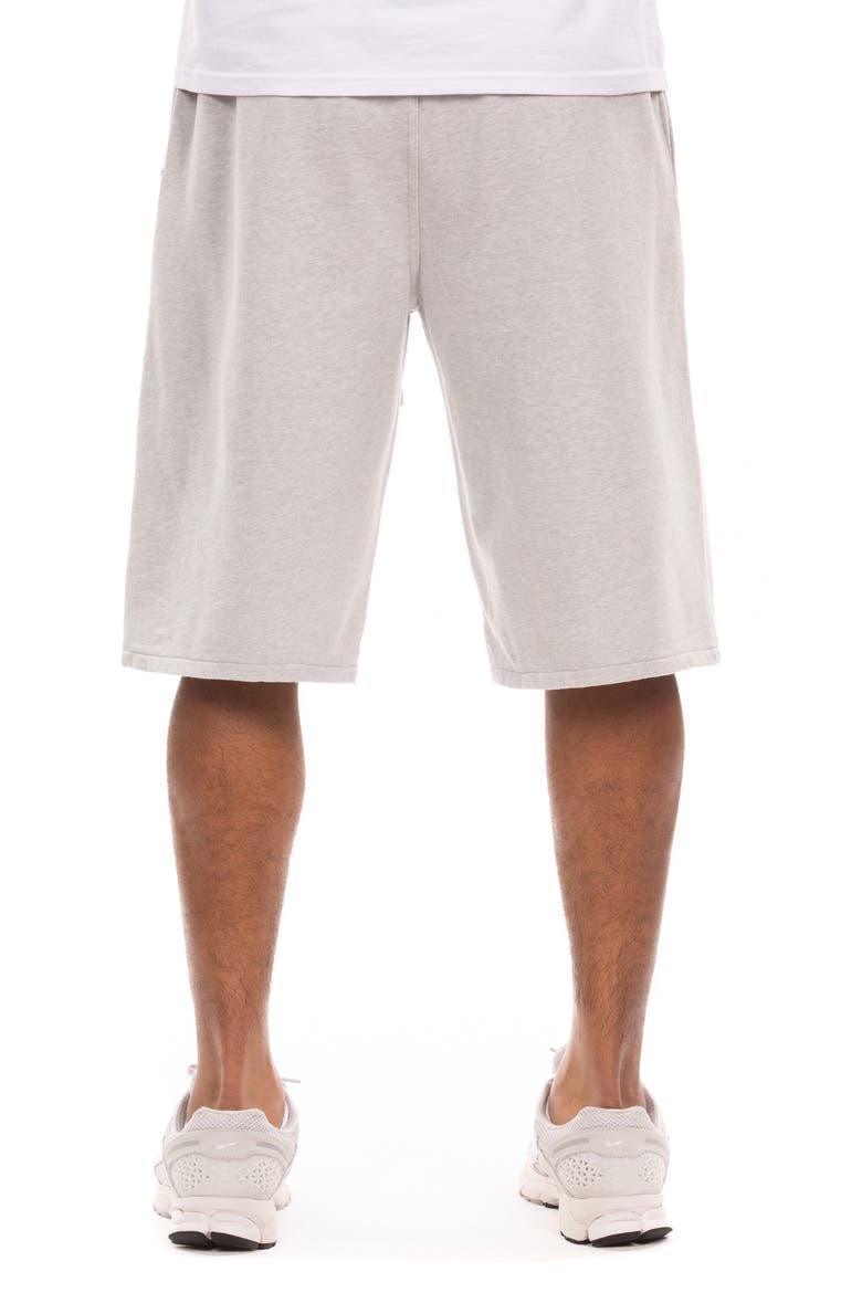 Cup Terry Drawstring Shorts, Alternate, color, HEATHER GREY