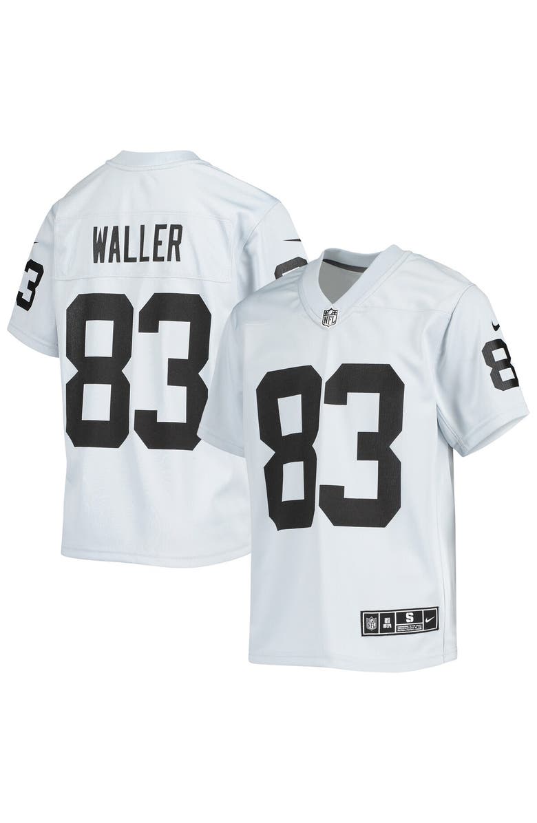 Nike Youth Nike Darren Waller Silver Las Vegas Raiders Inverted Team Game Jersey, Alternate, color,