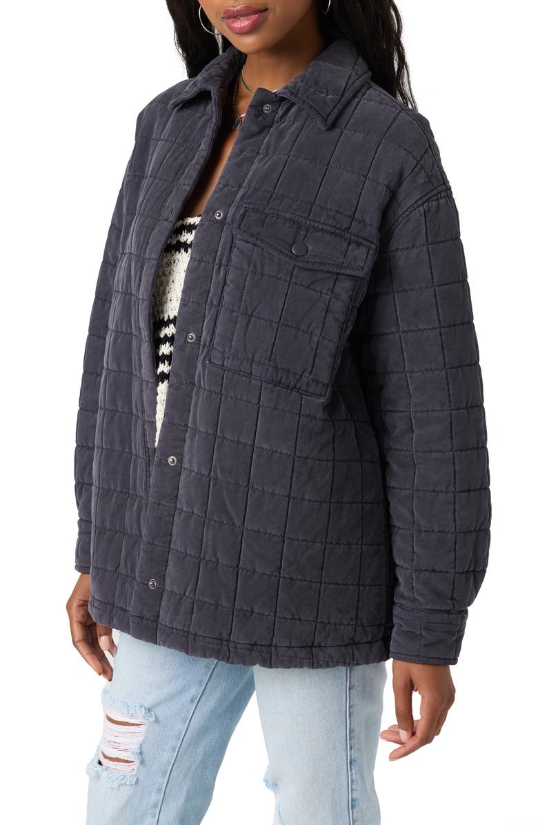 O'Neill Rya Quilted Jacket, Alternate, color, Washed Black