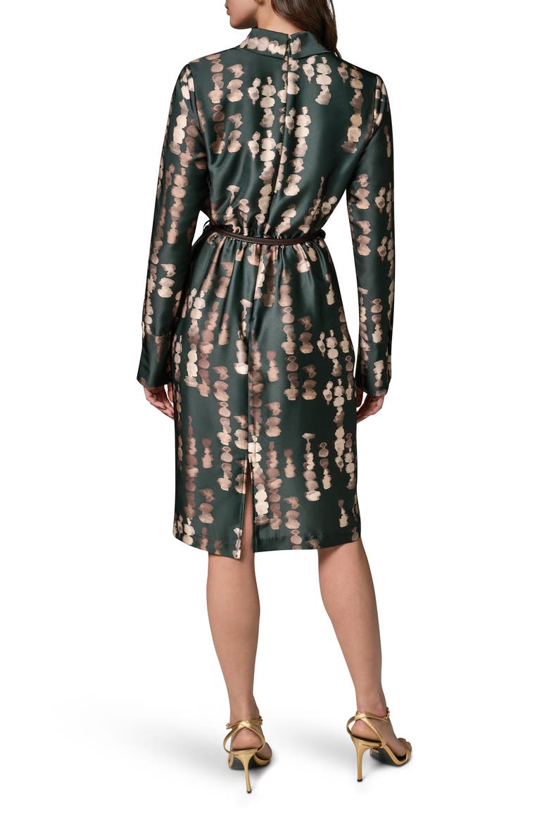 Belted Long Sleeve Dress, Alternate, color, BLACK FOREST