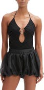 Bardot Rosala Halter Lace Bodysuit