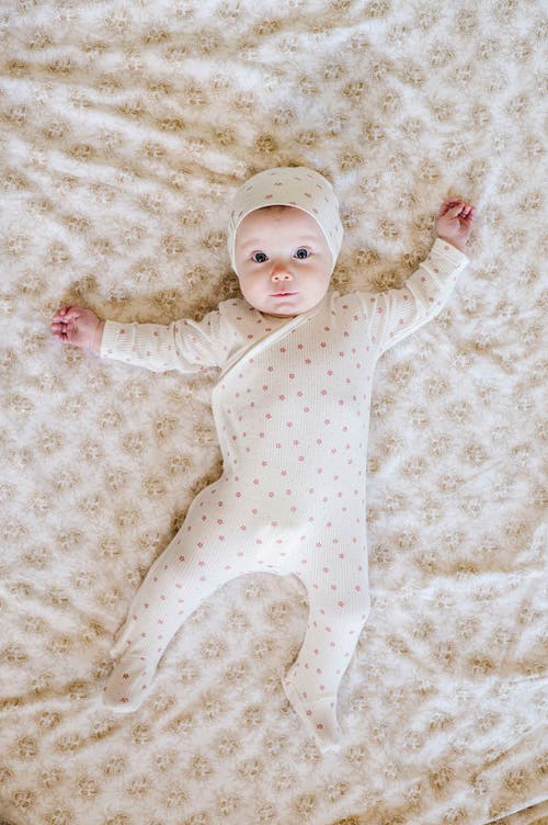 Ely's & Co. Baby Cotton Ribbed Zipper Footie In Floral Pin Dot