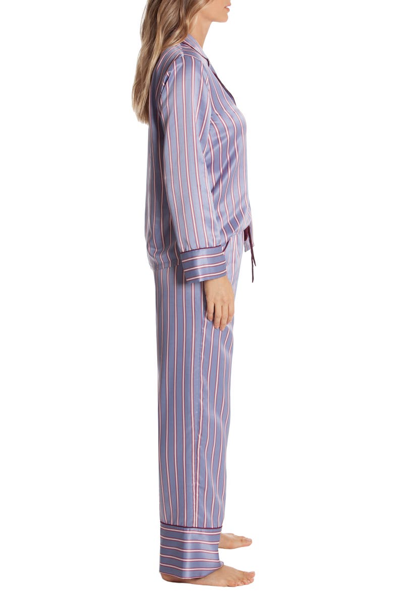 Long Pajamas, Alternate, color, CARBON/ IVORY STRIPE