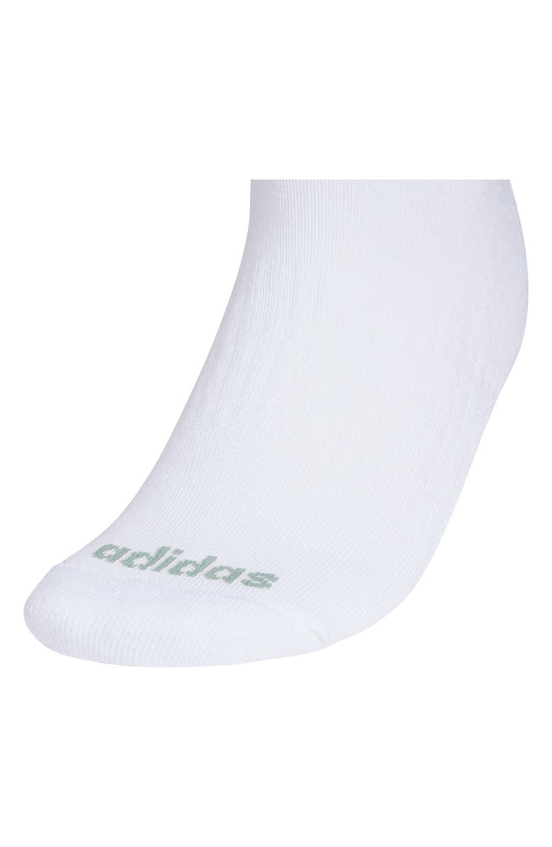adidas 3-Stripe 4.0 3-Pack High Quarter Socks, Alternate, color, Light Green