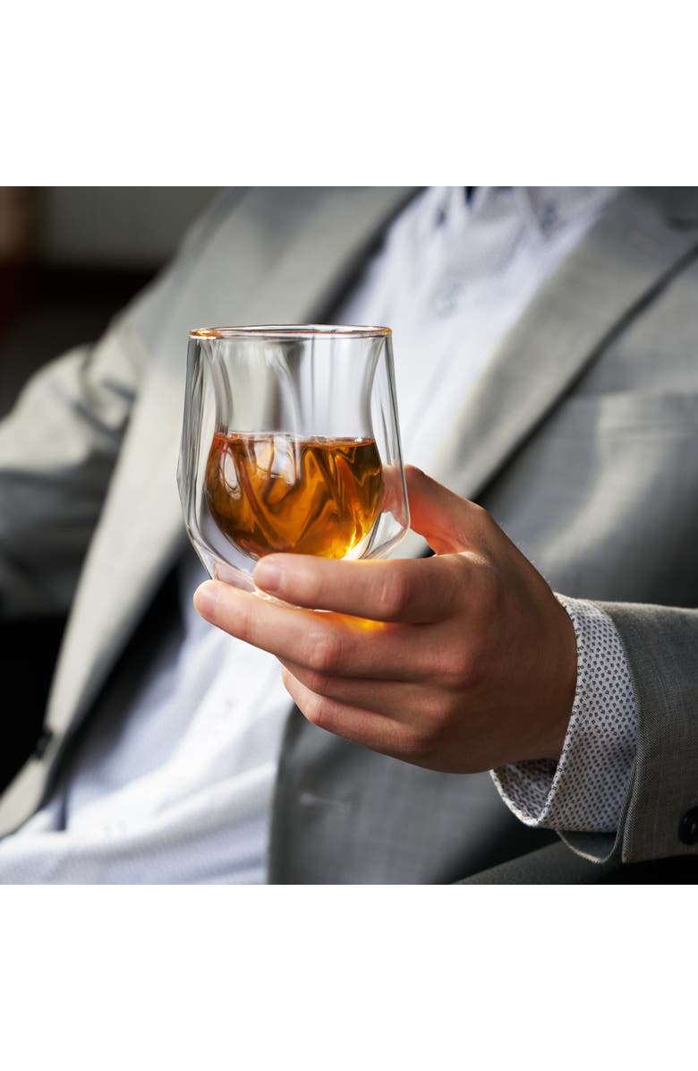 Viski Alchemi Double Walled Aerating Tumbler, Alternate, color, Clear