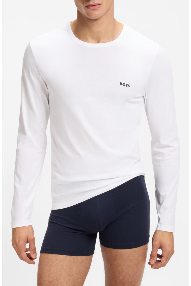 3-Pack Long Sleeve T-Shirts, Main, color, WHITE MULTI
