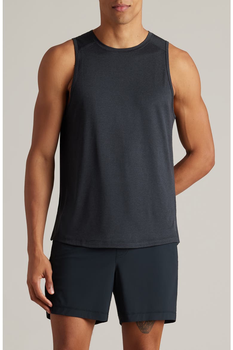 Atmosphere Performance Yoga Tank, Main, color, TRUE BLACK HEATHER