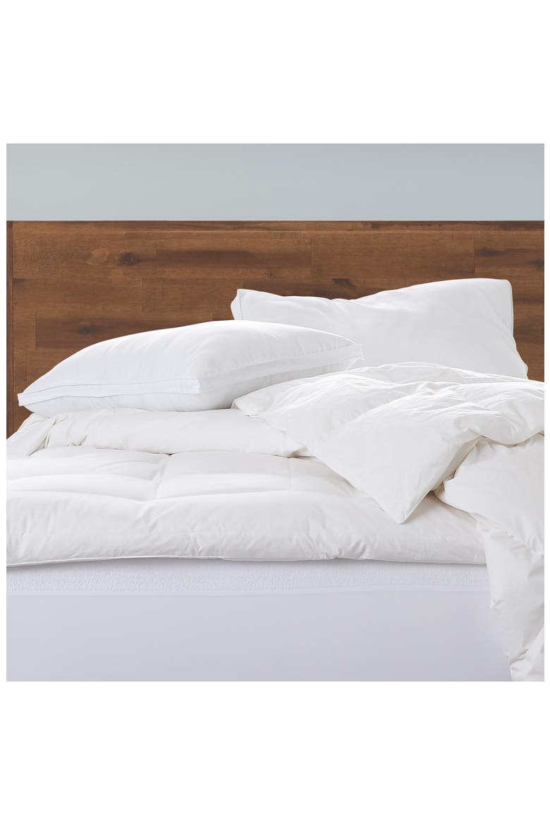 Gusseted Soft Plush Down Alternative Stomach Sleeper Pillow, Set of 2, Alternate, color, WHITE