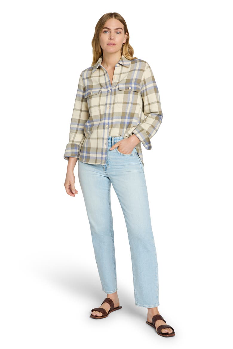 Surf Flannel Shirt, Alternate, color, OCEAN TREK