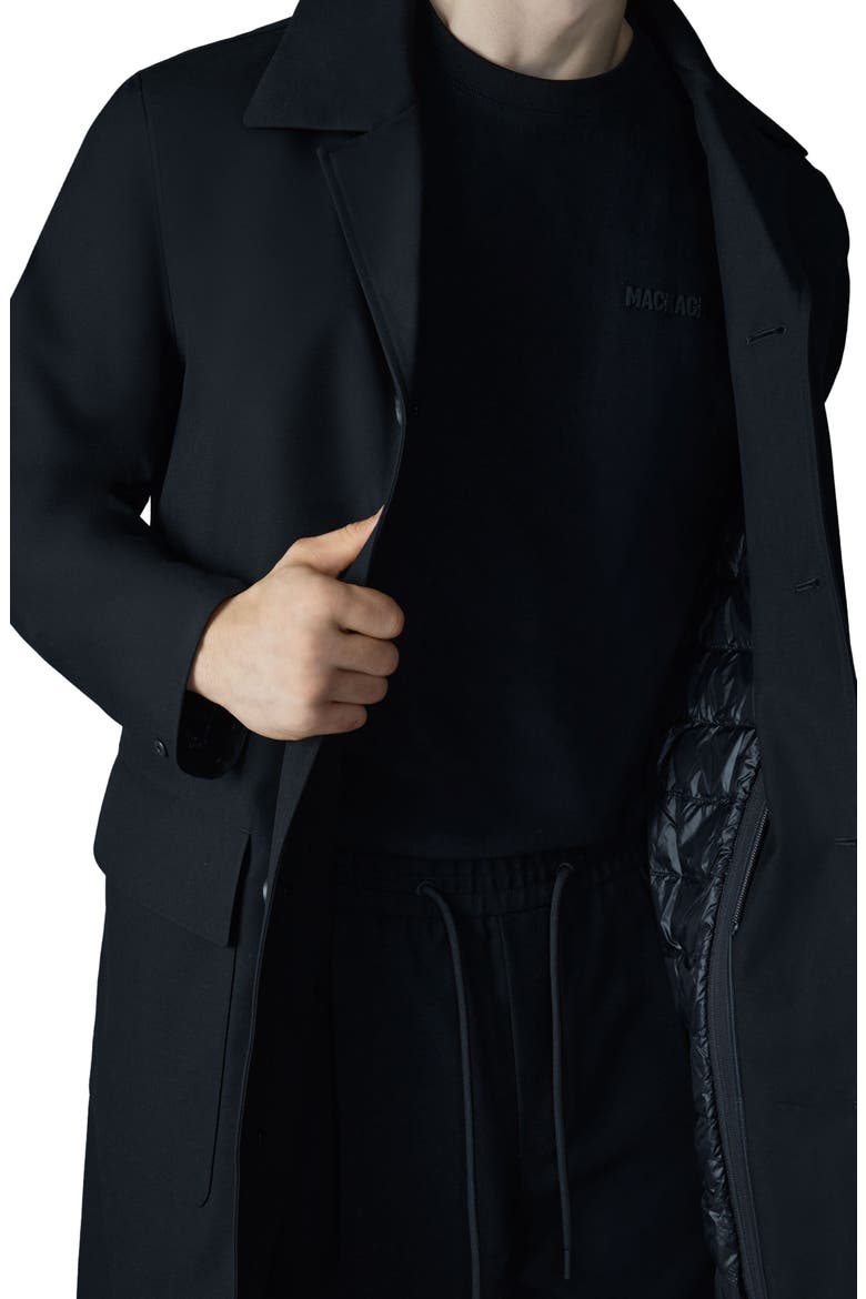 Mathias 3-in-1 Down Twill Balmacaan Coat, Alternate, color, BLACK