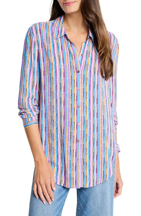 Solstice Stripe Button-Up Shirt (Regular & Petite)