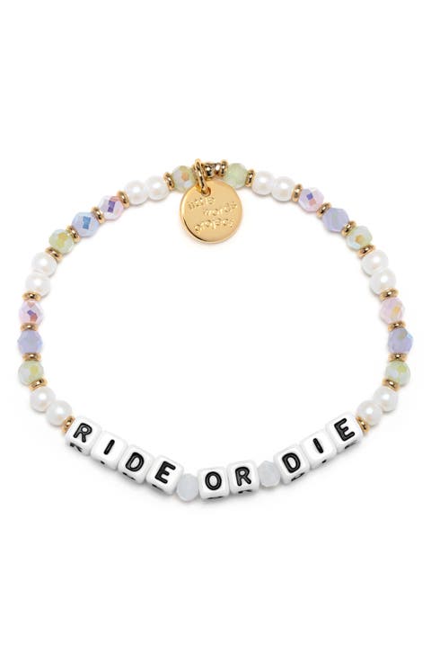 Ride or Die Beaded Stretch Bracelet