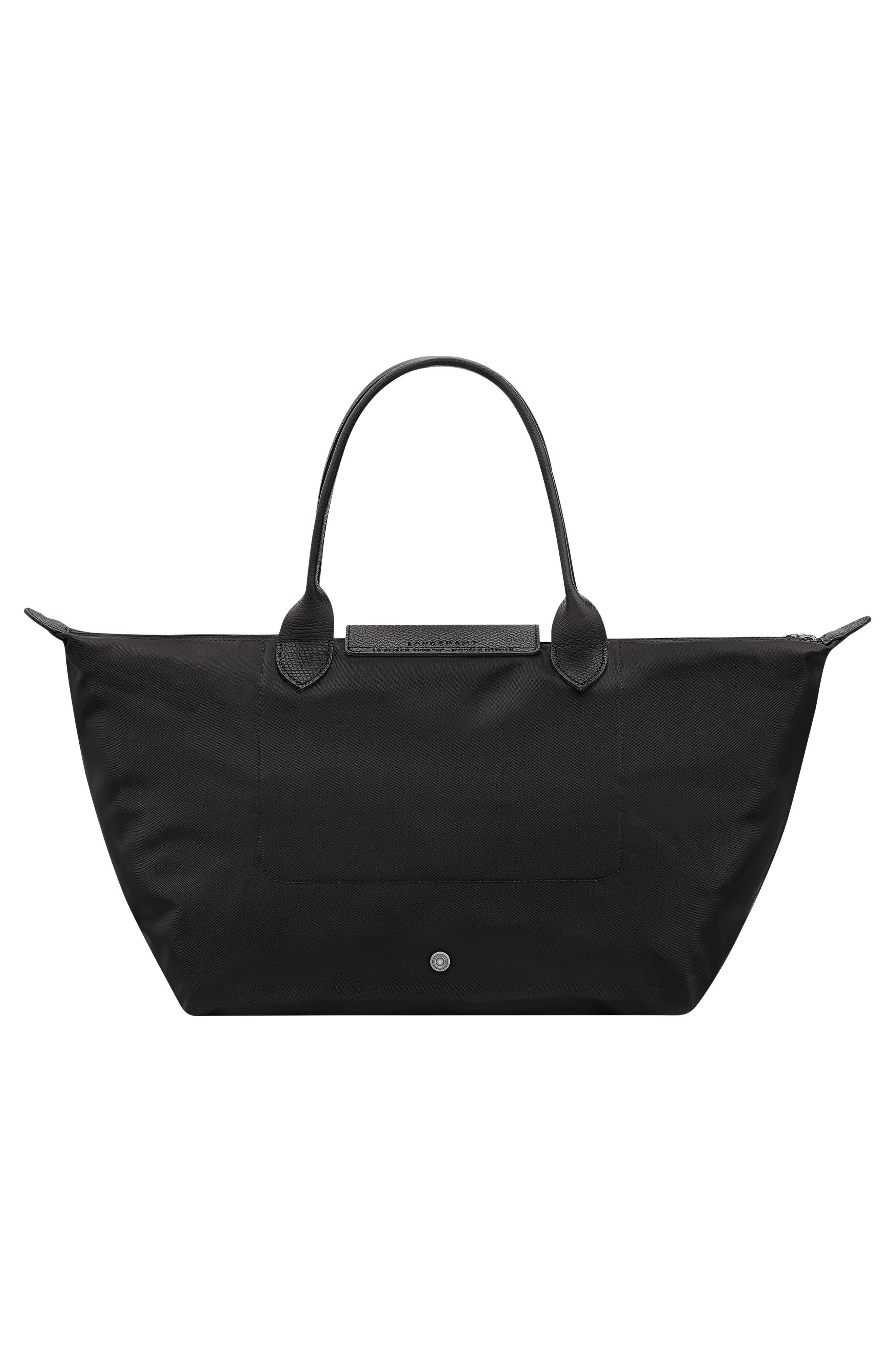 Longchamp Large Le Pliage One Shoulder Bag, Alternate, color, Black