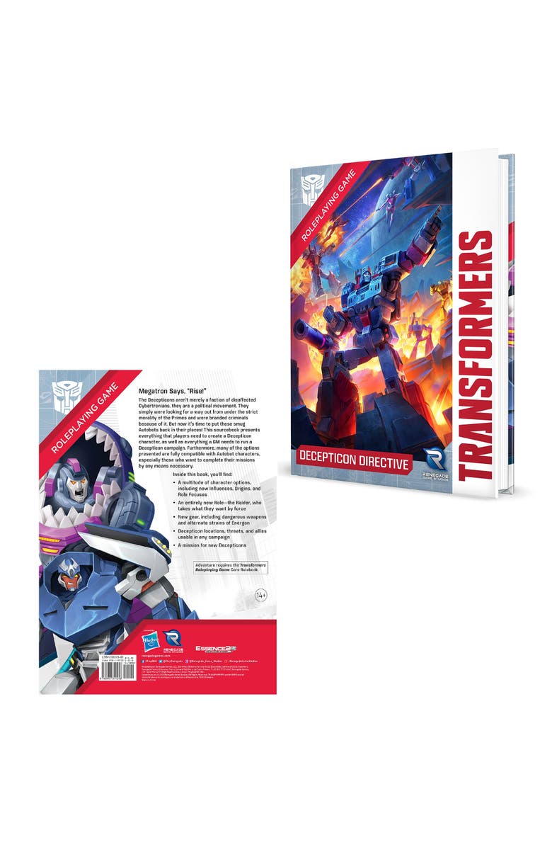 Renegade Game Studios Transformers Deception Directive Sourcebook Roleplaying Game, Alternate, color,