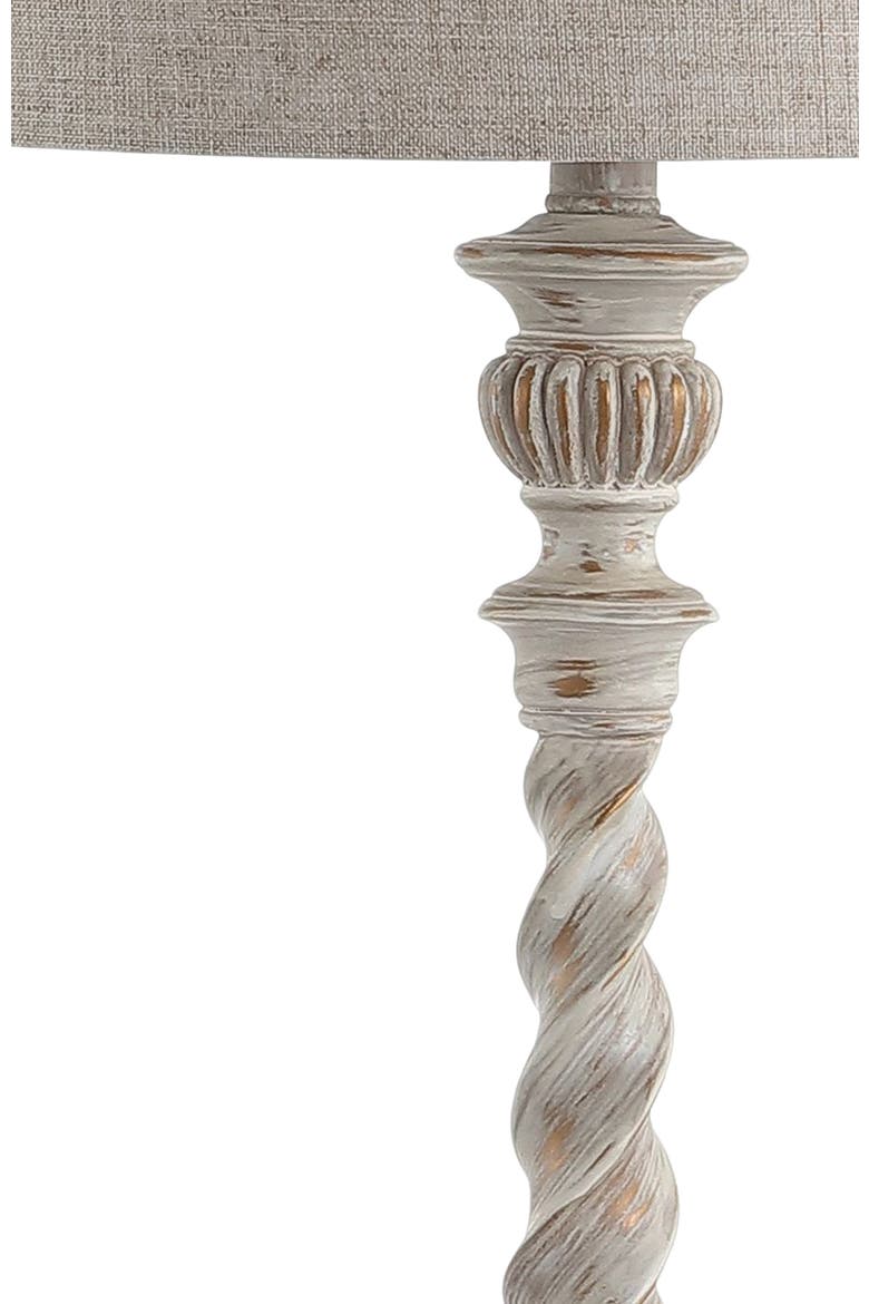 Regent 33" Rustic Resin LED Table Lamp, White Wash, Alternate, color, White Wash