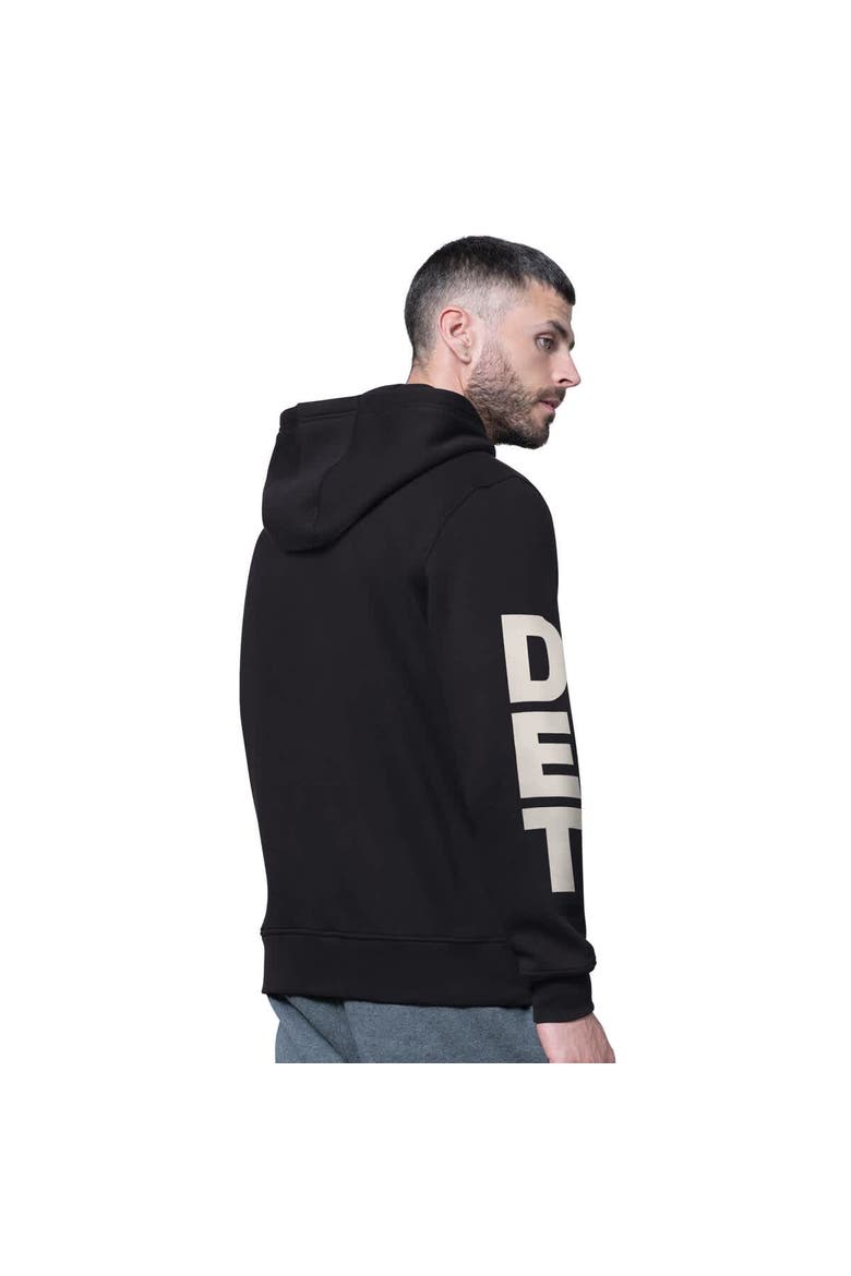 Men's Starter Black Detroit Lions Handoff Fleece Hoodie Sweatshirt, Alternate, color, Black