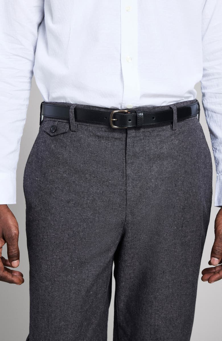 Billy Reid Flat Front Linen & Cotton Pants, Main, color,