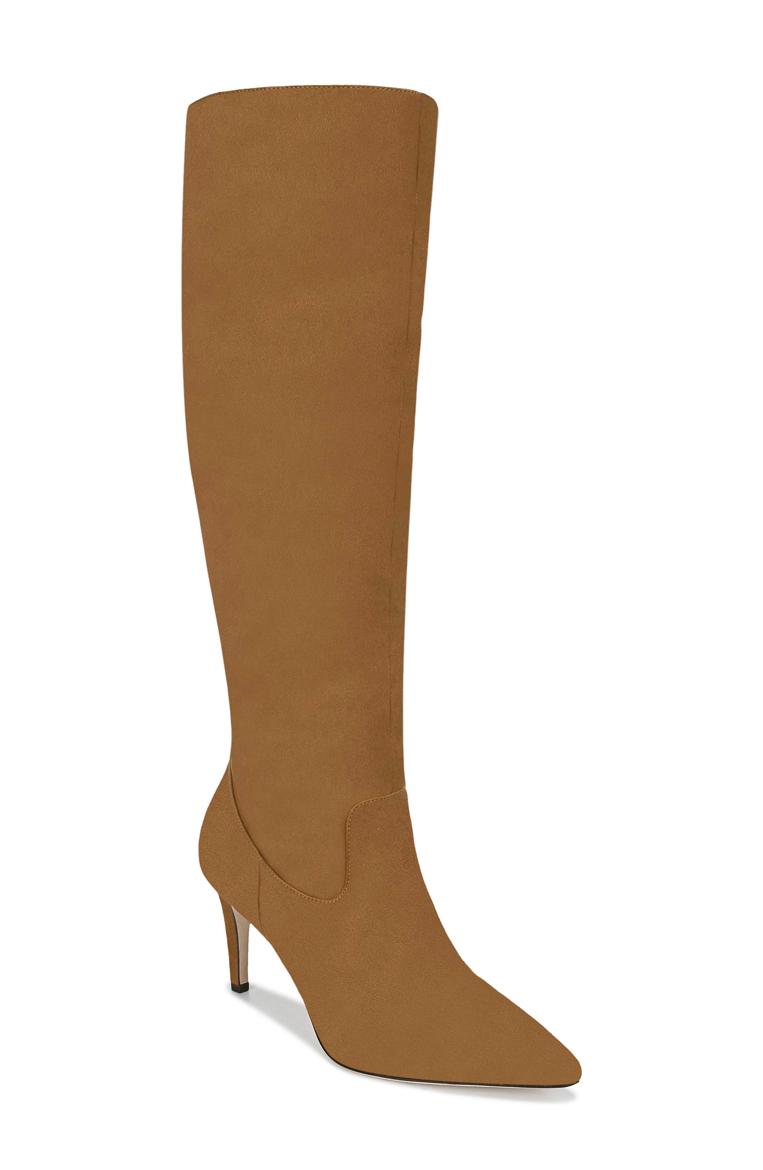 Garance Knee High Boot, Main, color, WOOD SUEDE