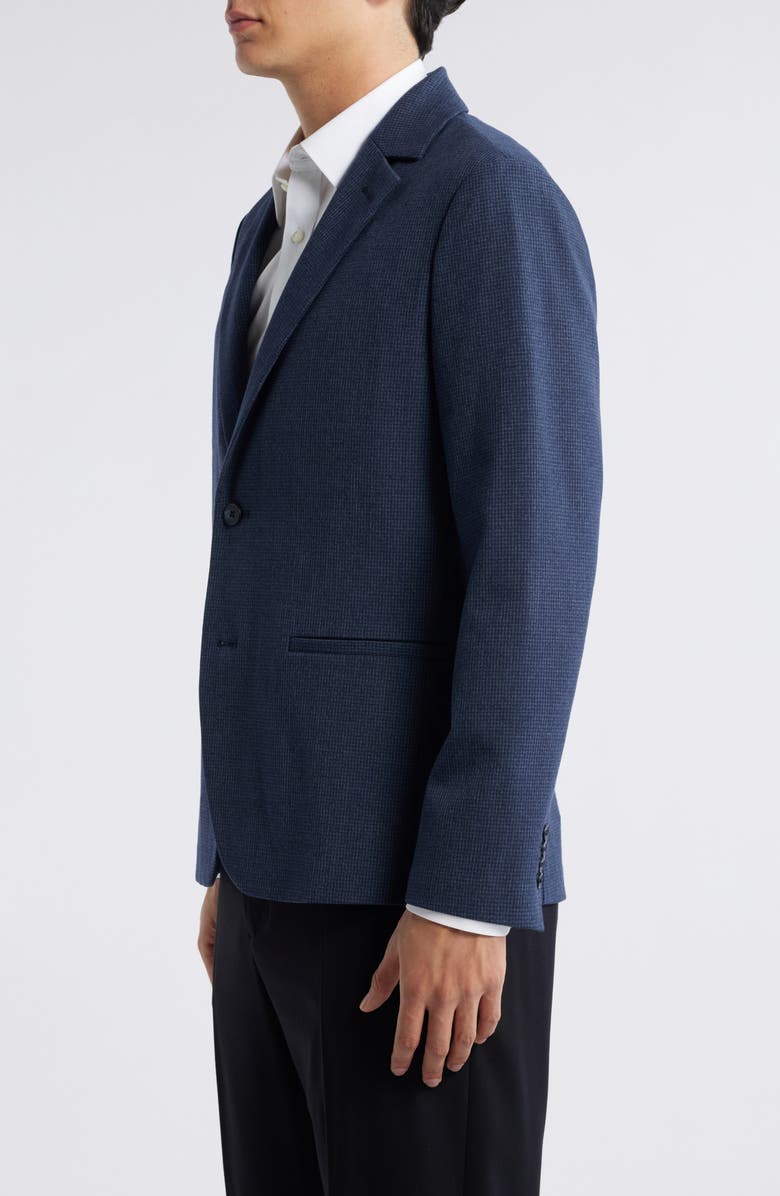 Mizzen+Main Watson Microcheck Wrinkle Resistant Stretch Flannel Sport Coat, Alternate, color,