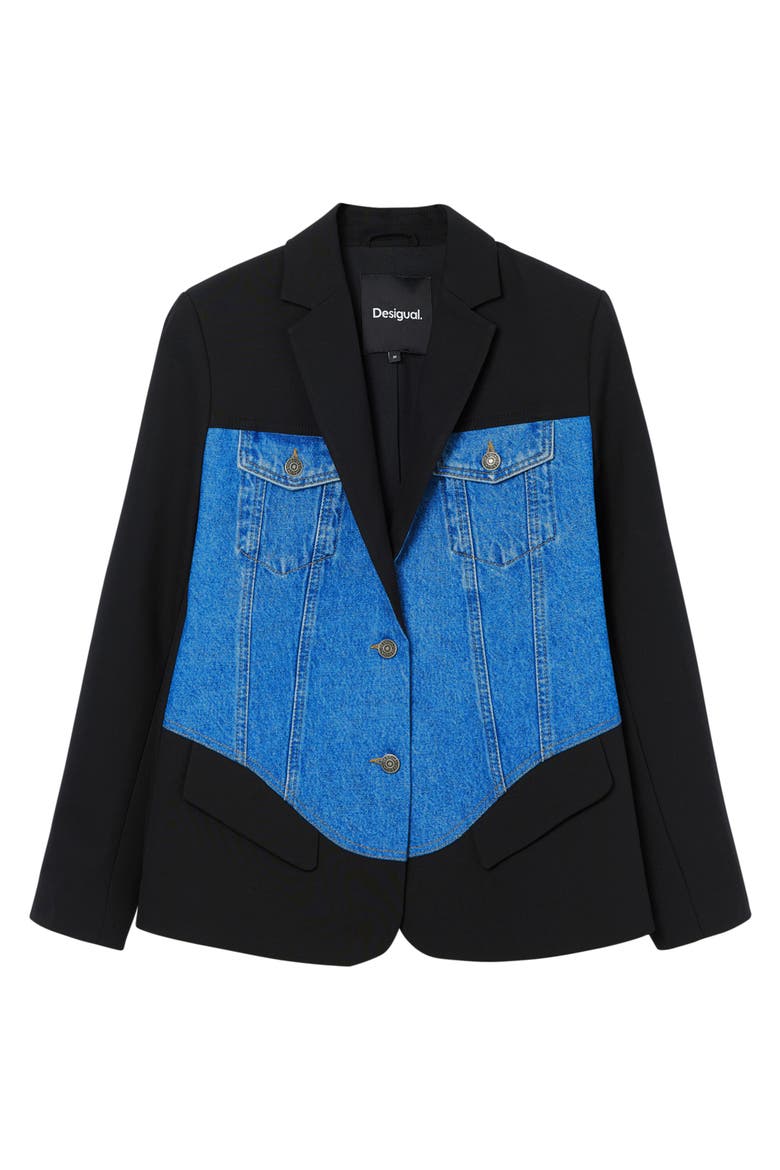 Hybrid Trucker Blazer, Alternate, color, BLUE