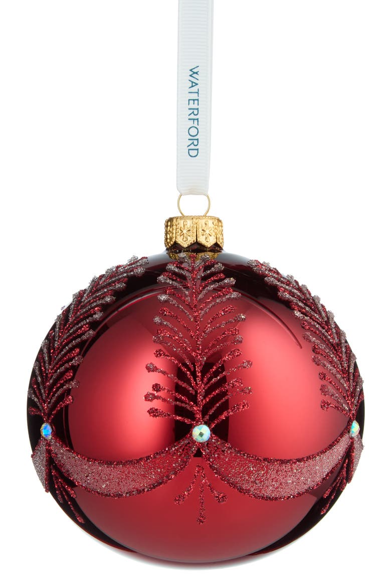 Holiday Heirlooms Red Bauble Glass Ornament | Nordstrom