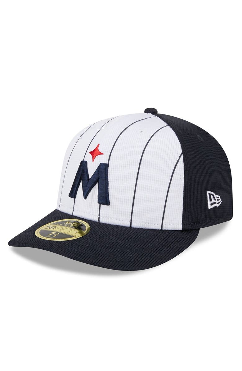 New Era Men's New Era White Minnesota Twins 2024 Batting Practice Low Profile 59FIFTY Fitted Hat, Main, color, White