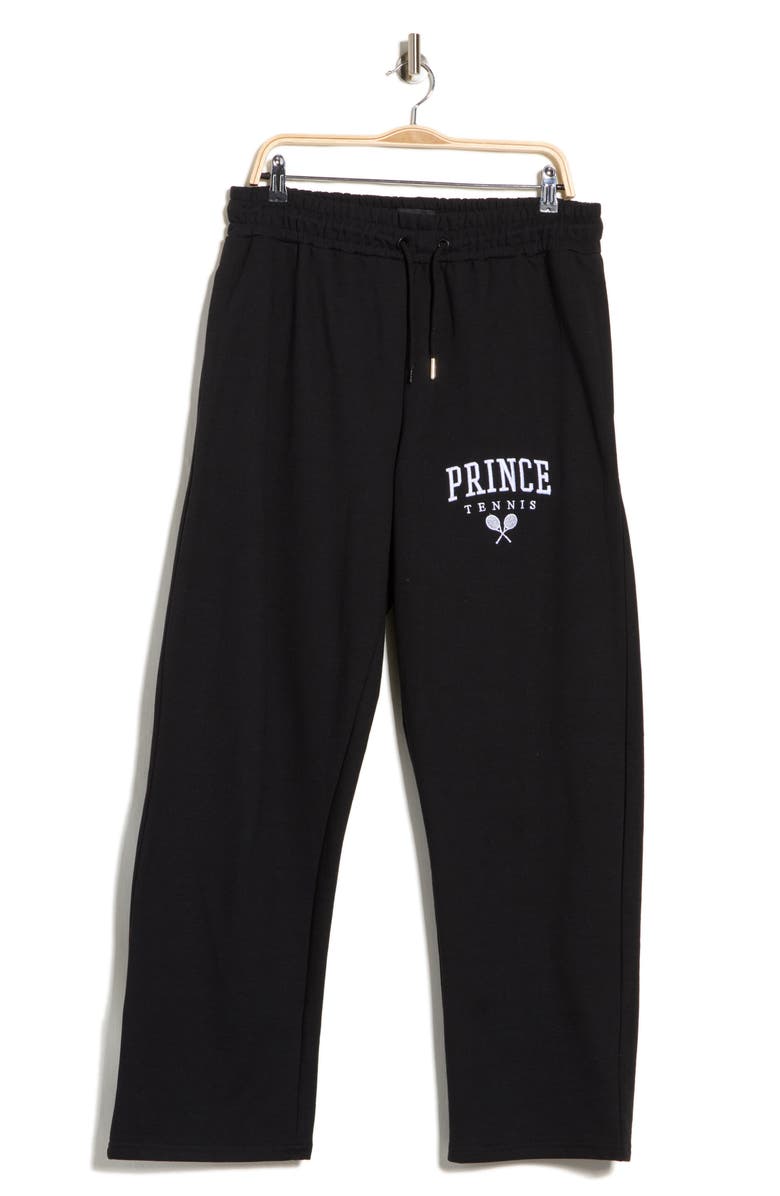 Prince Logo Embroidered Fleece Pants, Main, color, Black