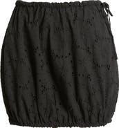 Mistress Rocks Broderie Anglaise Cotton Miniskirt
