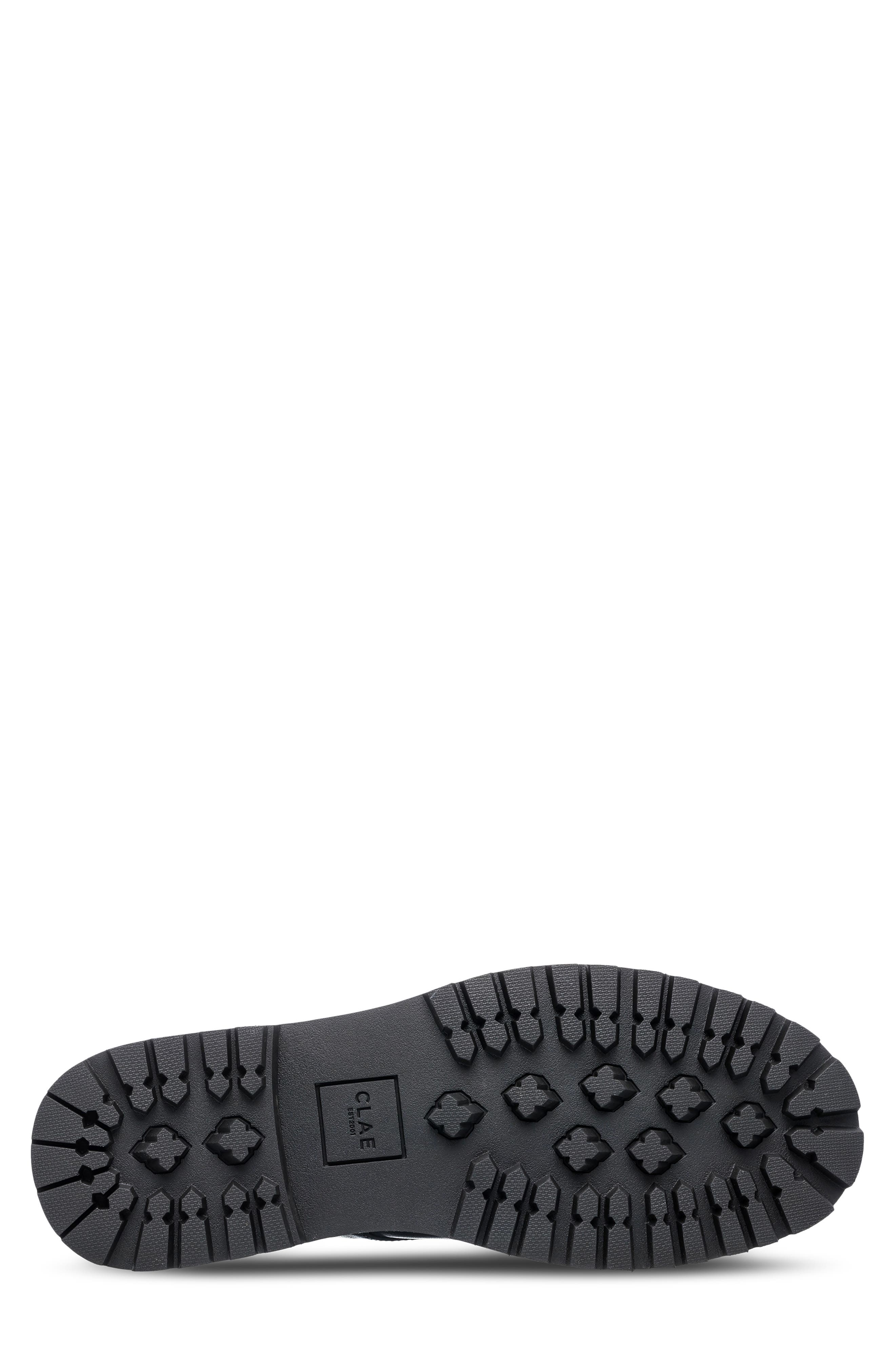 CLAE Logan Lugged Plain Toe Derby, Alternate, color, Black Natural Leather