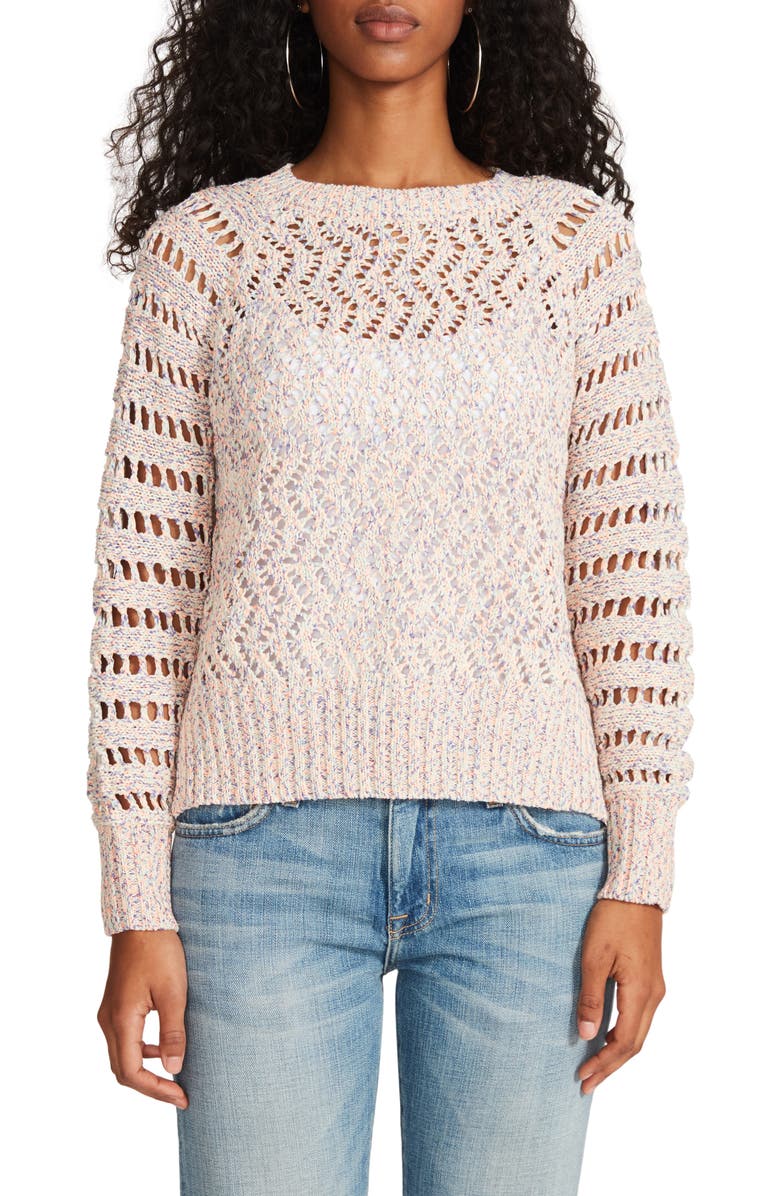 BB Dakota by Steve Madden Open Heart Sweater, Main, color, 