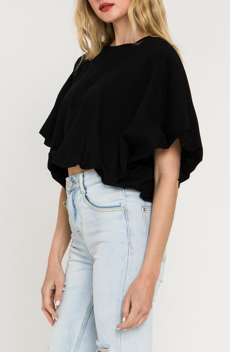 Grey Lab High/Low Crop T-Shirt, Alternate, color, 