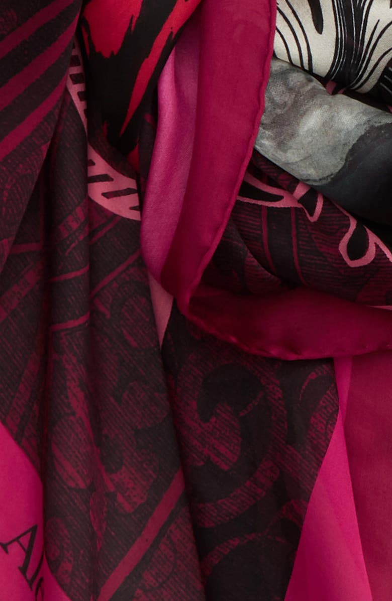 McQueen Alexander McQueen Hope & Promise Silk Scarf, Alternate, color,