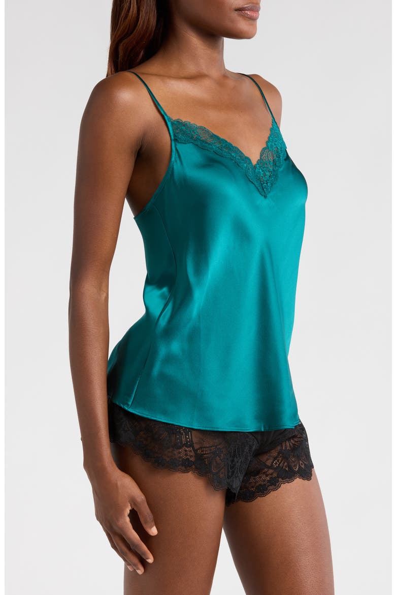 Milky Silk Camisole, Alternate, color, ANISE ABSINTHE