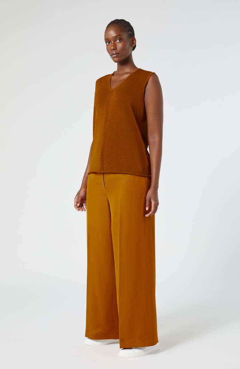 Marina Rinaldi Enigma Wide Leg Pants, Alternate, color, Brown Orange
