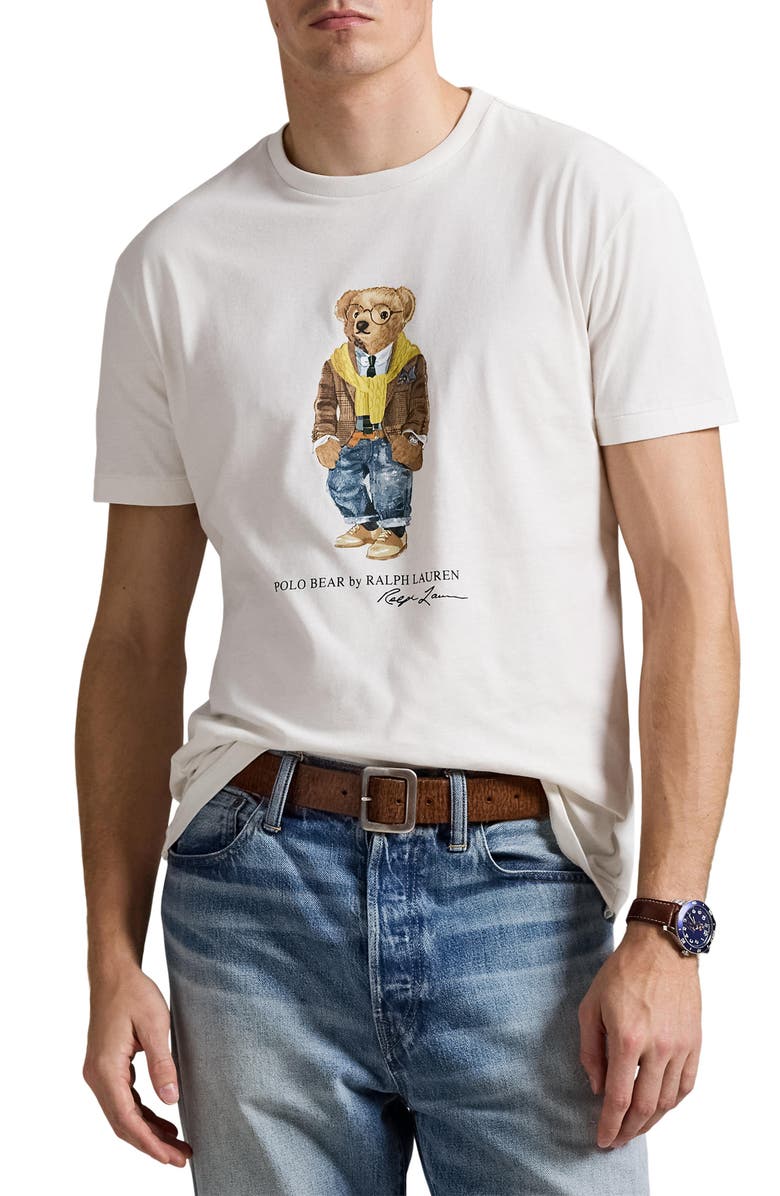 Polo Ralph Lauren Classic Fit Polo Bear Cotton Graphic T-Shirt, Main, color, 