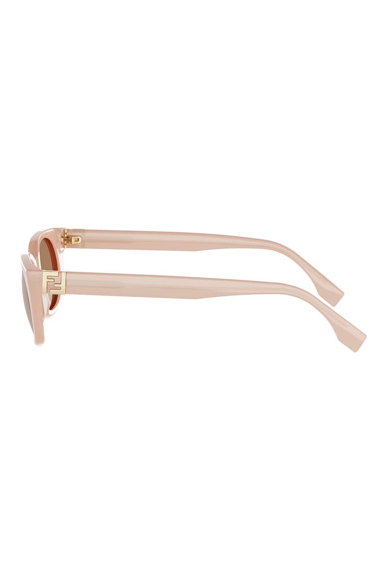 Forever Fendi 51mm Cat Eye Sunglasses, Alternate, color, SHINY PINK / BROWN