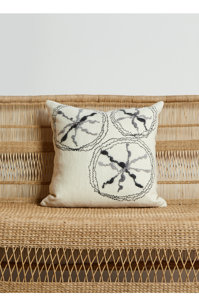 kanju Interiors Starry Sky Throw Pillow - Large Square - with Insert, Main, color, Natural