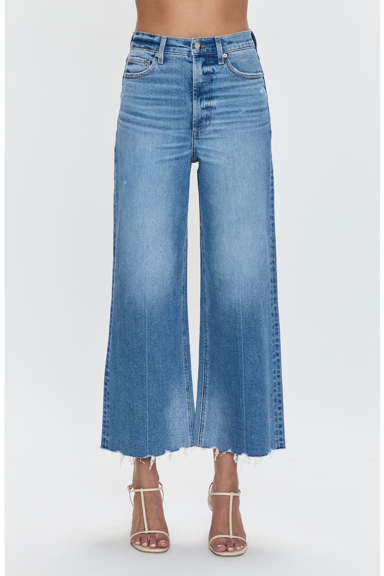 Lana Raw Hem Ankle Wide Leg Jeans, Main, color, RHYTHM VINTAGE
