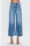 Lana Raw Hem Ankle Wide Leg Jeans
